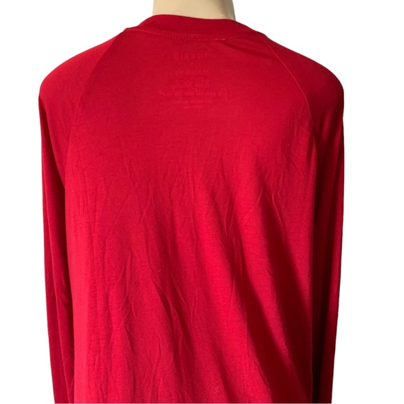 TORRID Classic Fit Bold Red LS Christmas “Eggnog Made Me Do It” T-Shirt Top - Picture 5 of 7
